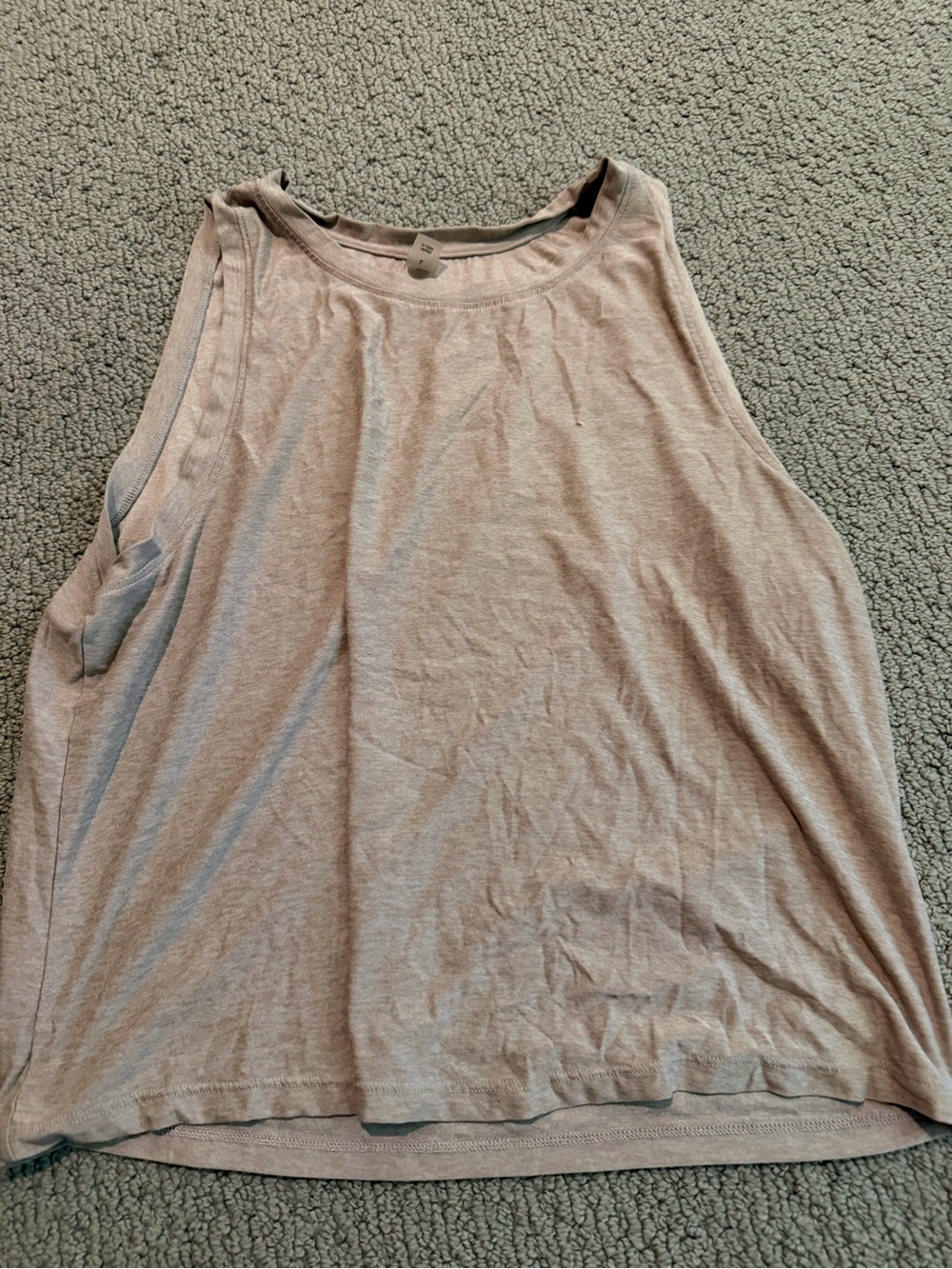 Beyond Yoga Light Taupe Racerback Tank Top
